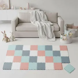 LittleTom - 36 Teile Spielmatte Baby Puzzlematte 30x30 Krabbelmatte Bodenmatte Kinderzimmer