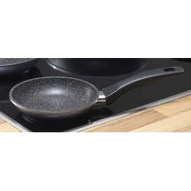 STONELINE Pfannen-Set 3-tlg. 16 cm + 20 cm + 24 cm schwarz Aluguss