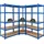 Proregal Eckregal Stahl 180x180x60cm Blau