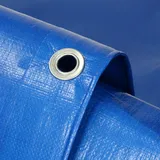 6x12m 72m2 260g/m2 Blau Schimmelresistent Wasserdicht Reißfest Schutzplane Bootsplane