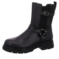 Rieker Damen Biker Boots Z9177, Frauen Stiefeletten,uebergangsstiefel,flach,Stiefel,Bootee,Booties,halbstiefel,Kurzstiefel,schwarz (00),37 EU / 4 UK - 37