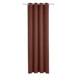 Vorhang WIRTH "Dim out" Gr. 1, braun, B:145cm H:150cm, Polyester, Gardinen