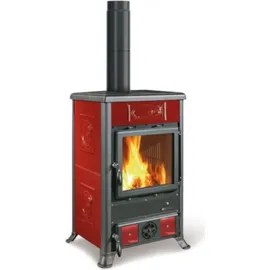 La Nordica-Extraflame La Nordica Holzofen | Rossella R1 5.0 Liberty | Keramik Bordeaux | 9 kW