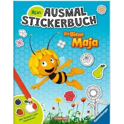 RAVENSBURGER 49763 Mein Ausmalstickerbuch: Die Biene Maja