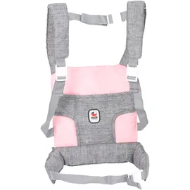 Bayer Chic 2000 Puppentrage Bauchtrage grau-rosa