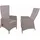 Garden Pleasure Braga Gartenstuhl 68 x 60 x 109 cm weidenbraun/grau 2 St.