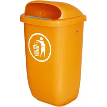 BRB-Lagertechnik Abfallbehälter für den Außenbereich 50 L orange 1 St.