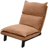 ML-Design Bodenstuhl Relaxsessel Bodensessel verstellbare Rückenlehne Loungesessel Braun