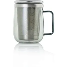 AdHoc Teeglas aus Borosilikatglas YUNA mit Edelstahl-Teefilter 0,56 Liter