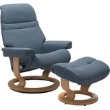 Stressless Stressless® Relaxsessel »Sunrise«, mit Classic Base, Größe S, Gestell Eiche blau