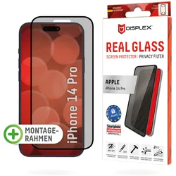 DISPLEX Sichtschutz / Privacy Panzerglas vollflächig iPhone 14 Pro