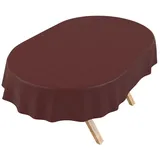 ANRO Tischdecke DanceDirty abwaschbar Leinenoptik wetterfest Falschuni Modern (Einzelstück 1-tlg, eine Tischdecke), Stofftischdecke schmutzabweisend 320x140cm Uni Bordeaux rot Oval | 140 cm x 320 cm