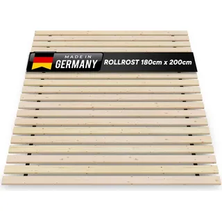 TUGA-Holztech Rollrost naturbelassen 180 x 200 cm