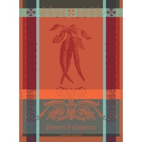 Garnier Thiebaut Geschirrtuch Geschirrtuch Piment D'Espelette Epices 56x77 cm, (1-tlg., 1 x Geschirrtuch), jacquard-gewebt orange
