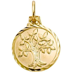 Ketten-Anhänger FIRETTI "Schmuck Geschenk Gold 333 Halsschmuck Anhänger Halskette Baum", gold (gelbgoldfarben), Schmuckanhänger, Damen, Gelbgold 333, 0,9 g