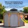 Sunjoy Vorhang für Zedernholz Gazebo 395 cm x 395 cm