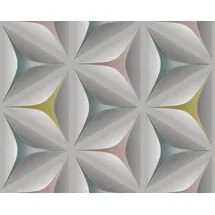 ascreation Vliestapete Scandinavian 2 0,53 m x 10 m 960422 Blau/Grau/Rosa