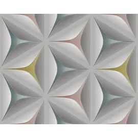 ascreation Vliestapete Scandinavian 2 0,53 m x 10 m 960422 Blau/Grau/Rosa