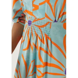 Aniston SELECTED Maxikleid mit weiten, 3/4-langen Ärmeln Lila/Orange 36