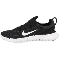 Nike Damen Free Run 5.0 Road Running Shoe, Black White Dark Smoke Grey, 36 EU