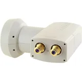 Schwaiger Twin LNB hellgrau,