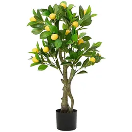 vidaXL Zitronenbaum Künstlich 234 Blätter 90 cm Grün,