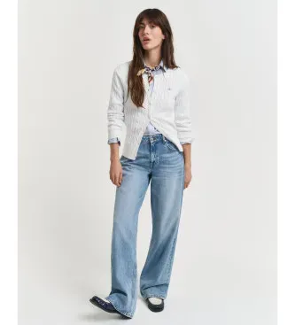 Gant für Damen. 4800103 Off-white Strickjacke in Ecru (M), Weiß, Lässig, Baumwolle