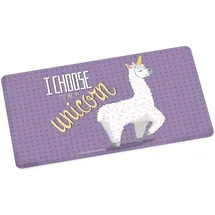 Gedalabels infinite by GEDA LABELS (INFKH) 12012 Lama I Choose lila Brotbrett, Frühstücksbrett, Mehrfarbig