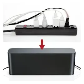 Bearware Kabelbox 13,5 x 41 x 15,5 cm 2-tlg. schwarz