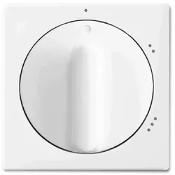 Busch-Jaeger BUSCH-BALANCE SI Drehknopf, Stufenschalter, alpinweiß, glänzend, Symbol 3-Stufenschalter