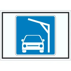 Liegestelle zum Laden von PKWs Autos aufladen Symbol Aufkleber A8 (52x74mm)