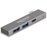 DeLock 64275 - USB Hub mit Type-C zu 1 x 5 Gbps+ 2 5