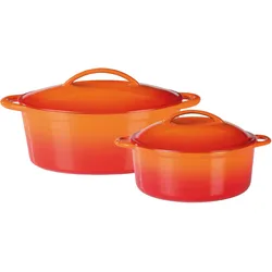 Topf-Set GSW "Orange Shadow", orange, Töpfe, Induktion