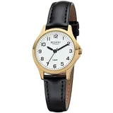 REGENT Damen Uhr 2103484 Analog Armbanduhr schwarz D2UR2103484 - Schwarz