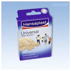 Hansaplast Pflaster Universal hautfarben 4 Größen 4005800280030 Hansaplast 20 Stück
