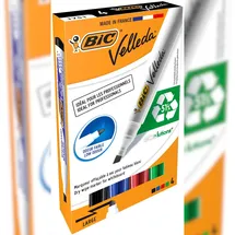 BIC BIC® 904950 Whiteboardmarker Velleda®, 1751, 4 Stück), sortiert