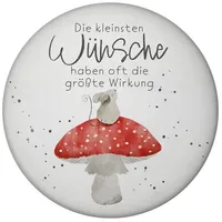 Speecheese Maus auf Fliegenpilz Magnet rund mit Flaschenöffner rund