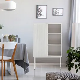 hjh living Highboard SIO 82 x 35 x 130 cm Grau