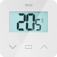 TECE TECEfloor Raumbediengerät, Temperatur und Feuchte, LCD-Display, weiß, 77420053