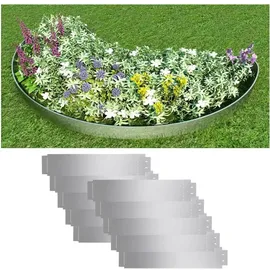vidaXL Rasenkanten 100 x 20 cm Silber