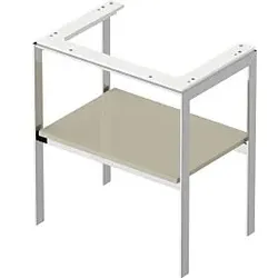 Duravit White Tulip Waschtisch-Konsole WT45400H3H3 68,4 x 45 cm, Taupe Hochglanz, bodenstehend, Metall