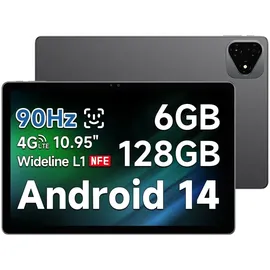 Alldocube iPlay 60 Pro 11" Tablet, 90Hz FHD (1920x1200), Android 14, 16GB RAM (6+10)+128GB+512GB erweiterbar, Helio G99 Octa-Core, Widevine L1, 7000mAh, 4 Lautsprecher, 4G/Wifi5, PD 18W