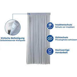 Maximex Türvorhang Insektenschutz 90 x 200 cm Grau/Weiß