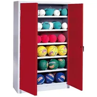 C+P Ballschrank mit Vollblech-Flügeltüren (Typ 3). HxBxT: 195x120x50 cm