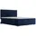 JV Möbel Boxspring Bett Hotel Doppel Design Betten Luxus Polster Kasten Funktion Blau Neu