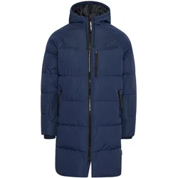 Langmantel BLEND "Langmantel BHMKARSIN", Herren, Gr. L, blau (marineblaus), Obermaterial: 100% Polyester PES., Basic, normal, Mäntel