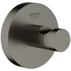 GROHE Essentials Bademantelhaken 40364001, Accessoires, hard graphite gebürstet