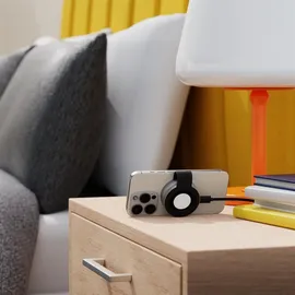 Twelve South ButterFly 2-in-1 MagSafe Ladegerät – Laden von iPhone, und Apple Watch, gleichzeitig – Dient als Displayständer – Rei... - Grau