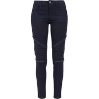 URBAN CLASSICS Ladies Stretch Biker Pants in Blau, Größe 27