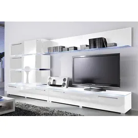 Höltkemeyer Wohnwand »Line« Set, 7 Stk. tlg., weiß